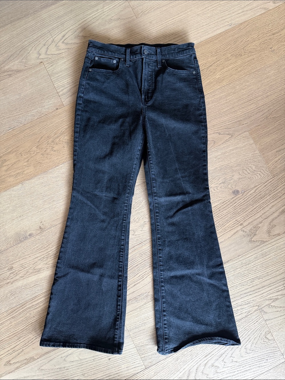 Madewell Black High-Rise Flare Jeans